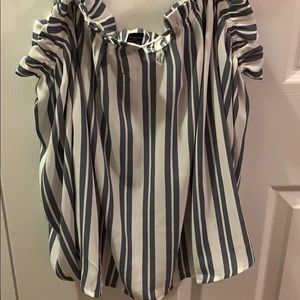 Rue 21 Off the Shoulders Striped Top